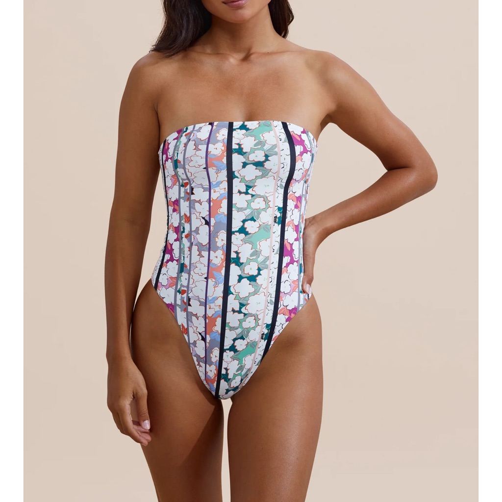 Stone Fox Swim Multicolor Floral One Piece Origami Nwt